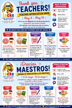 Teacher Appreciation flyer